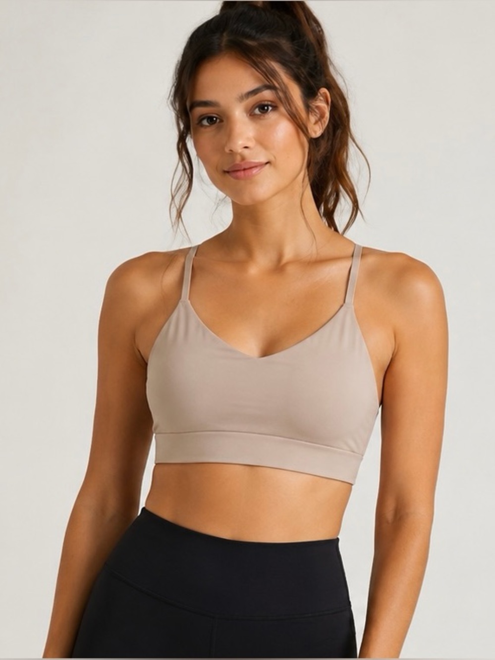 💙 H&M Beige sport’s bra - size S/M
